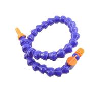Adjustable coolant Hose 1/2 3/8 1/4'' Male Thread 300~700mm Plastic Flexible Water Oil Coolant Tube Hose with Nozzle for CNC Milling Lathe Cooling Pipe(Valve-G1l2-Round,3PCS_Length 600MM)