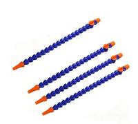 Adjustable Coolant Pipe 4Pcs, Universal Flexible Water Oil Hose with Round Nozzle & On/Off Switch, 200-700mm Length for CNC Machine Tool Hydraulic Equipment with Switch 1/4 300mm