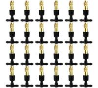 Adjustable Copper for mist Nozzle 30pcs or 24pcs Precise Spray for | Solid copper material fits standard garden hose threads ultra-fine atomized for mist for delicate plants and
