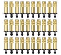 Adjustable Copper for mist Nozzle 30pcs or 24pcs Precise Spray for | Solid copper material fits standard garden hose threads ultra-fine atomized for mist for delicate plants and
