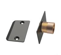 Adjustable Copper Steel Door Lock Invisible Design Black(6) | Adjustable buckle fits various door thicknesses, stainless steel and copper build, invisible design