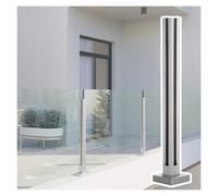 Adjustable Corner Post for Balconies - 65cm to 105cm Stainless Steel Railing Round Design for Outdoor Stairs and Balustrades - Perfect for Enhanced Safety and Stability.