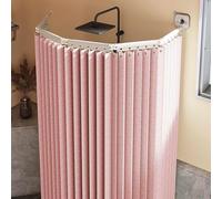 Adjustable Corner Shower ain with NonDrill Rod Powerful Suct Cups Foldable Design for Bathtubs2Fold Easy Install Shower ain Set