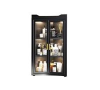 Adjustable Corner Wall Cabinet with Double Doors Triangular Shelving Unit for Kitchen Bathroom & Living Room Storage 40CM 4 Tier nizer