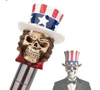 Adjustable Costume Staff Cane, Adult Halloween Costumes Accessories, Aluminum Alloy Skeleton Gentleman Cane