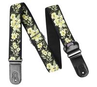 Adjustable Cotton Guitar Shoulder Strap Belt National Styles Guitar Strap With Pick Pockets For Acoustics Electric Guitar