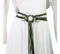 Adjustable Cotton Rope Belt Medieval Moon Design Unisex Braided Waist Strap For Costumes Cloth Belt