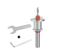 Adjustable Countersink Drill Bits 8mm Shank Drill Bit Set Screw Woodworking Chamfer Tool Quick Change 2.8mm 3mm 3.2mm 3.5mm 4mm(8x10x3.2)