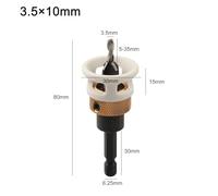 Adjustable Countersink Drill Bits with Depth Stop 8 * 8mm 8 * 10mm Wood Adjustable Countersink Features Easy to Install and use not Easy to wear (3.5×10mm)