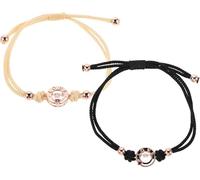 Adjustable Couple Hypoallergenic Material, Handcrafted Craftsmanship, Exquisite Detail Long Distance Relationships, Boyfriend and Girlfriend Connection Jewelry Set