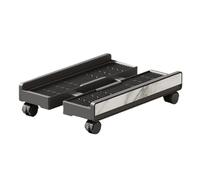 Adjustable CPU Stand, Portable Computer Tower Shelf, Rolling CPU Cart with Brake Wheels, Floor Support Frame for Stability Details, Office Equipment Holder with Easy Mobility, Storage Cart for Wor