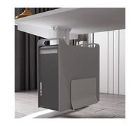 Adjustable CPU Under Desk Support, Wall-Mounted PC Case Holder, Steel Tower Support Bracket, Width 5.7" to 9.6", Height 11.8", Perfect for Space-Saving Solutions