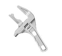 Adjustable Crescent Wrench - Wide Jaw Wrench 0.2 to 2.7 Inch for Pipe Sink Faucet Bicycle Auto | High Strength Steel with Precision Scale, Multi Purpose Tool for Hydrant Valve Drain Maintenance