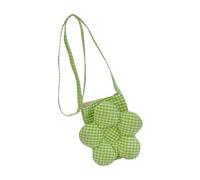Adjustable Crossbody Purse Flower Checkerboard Design Spacious Shoulder Bag Friendly Fabric Satchel For Wmen Girls Unisex Canvas Messengers Purse