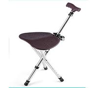 Adjustable Crutches, Folding Cane Seat Height Adjustable Non-Slip Duty Portable Fishing Rest Stool with LED Light for Elder Parents Gift Crutches It's so kind of you
