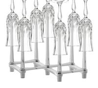 Adjustable Cup Drying Rack - Versatile PP Material Draining Holder For Kitchen Countertops, Fits Various Cup Sizes, Keeps Cups Organized And Dry, Easy To Clean, Non-Slip Design, Perfect For Glasses, M