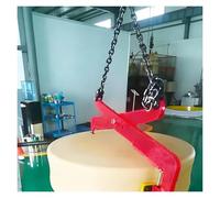 Adjustable Curbstone Clamp, Stone Lifting Clamp for Carrying Marble Concrete Block Slate Sheet, Crane Stone Lifting Tool with 2 Non-Slip Rubber Pads(2 3/10 ft(70cm))