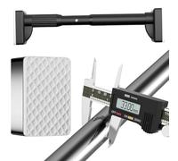 Adjustable Curtain Rod 40 500cm No Drill Telescopic Shower Curtain Pole Stainless Steel Extra Strong Black Fits 160 250CM Easy Installation Modern Design