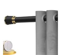 Adjustable curtain rod-Heavy Duty Adjustable Shower Curtain Rod - No Drilling Telescopic Stainless Steel Tension Pole for Bathroom, Bedroom & Patio Room Divider,（Black,310-400 cm/123-157 in）