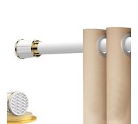 Adjustable curtain rod-Heavy Duty Adjustable Shower Curtain Rod - No Drilling Telescopic Stainless Steel Tension Pole for Bathroom, Bedroom & Patio Room Divider,（White,310-400 cm/123-157 in）