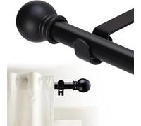 Adjustable Curtain Rods Divider Curtain Rod for Shower Glass Sliding Door Curtain Pole Window Rods for Home Bar Patio Shower (66 120in)