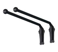Adjustable Curtain Rods with Swing Arms Iron Drapery for Windows Versatile Doorway & Kitchen Curtains Elegant Black Window Treatment 120 cm Length