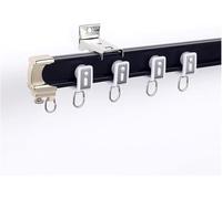 Adjustable Curtain Track for Bay Window or Wall Mount Durable Flexible Room Divider Solution with Hooks Perfect for Home Decor and Space Management