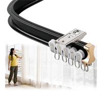 Adjustable Curved Aluminum ain TrackFlexible Ceiling & Wall Mount Room Divider Solut Easy Installat Ideal for Home & Office Use