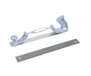 Adjustable Curved Tooth Steel File Holder 14 Inch Car Body Polisher Files Compact Frame For Metal Work(C)