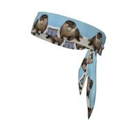 Adjustable Cute Otter Sports Print Headbands For Women Men Knotted Headbands Elastic Non-Slip Fashion Hair Bands