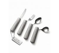 Adjustable Cutlery 115 g Cozentra - Adaptive Cutlery 4-Piece Set with 7 Locking Positions - Weighted Cutlery for Hand Tremors, Parkinson's, Arthritis, Elderly & Stroke Recovery