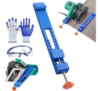 Adjustable Cutting Machine Base Guide, Electric Circular Saw Milling Positioning Clamp, Cut Circular Saw Guide Clamp, Precision Wood Cutting Guide for 4-6 Inch Dusty Cutting Machines (1Pcs)