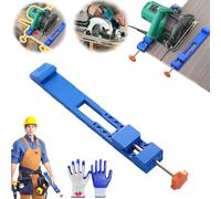 Adjustable Cutting Machine Base Guide,Electric Circular Saw Milling Positioning Clamp,Precision Wood Cutting Guide,Abs Cutter Holder,Circular Saw Guide Rail Quick Positioning Woodworking Tools