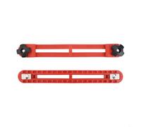 Adjustable Cutting Machine Base Guide for Circular Saw, 2-Pack Woodworking Positioning Clamp with Bidirectional Reverse Buckle, Fits 4-Inch to 6-(RED)