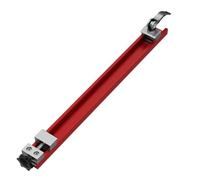 Adjustable Cutting Machine Ruler for Aluminum Alloy with Control, 0-300mm Width Adjustment, Two-Way Buckle Locking, Compatible with 4-6 Inch Table Saw and Marble Machines, Red