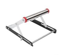 Adjustable Cutting Machine Support Frame - Foldable Metal Material Rack for Table Saw, Height Adjustable from 55 mm to 135 mm, Silver/Black(1pc)