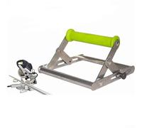 Adjustable Cutting Machine Support Frame - Height Adjustable from 1.8 to 5.1 ft, Foldable Table Saw Stand with Roller Groove for Stability, 201 Stainless(1PCS)