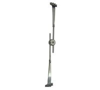 Adjustable Cymbal Sizzler Bar for Drummers with Dual Arms | Metal Vintage Finish, Telescopic Double-claw Mount, for Splash Cymbal and Studio Recording