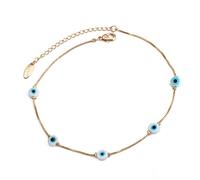 Adjustable Dainty Beach Foot Anklet Colorful Turkish Evil Eye Bead Ankle For Women Girls Jewelry