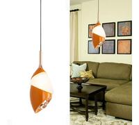 Adjustable Dark Green Acrylic Pendant Light - Modern Minimalist Hanging Lamp for Bedroom & Living Room - Aluminium Body 80in Wire for Stylish Home Decor