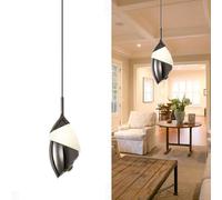 Adjustable Dark Green Acrylic Pendant Light - Modern Minimalist Hanging Lamp for Bedroom & Living Room - Aluminium Body 80in Wire for Stylish Home Decor