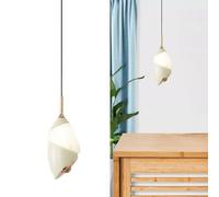 Adjustable Dark Green Acrylic Pendant Light - Modern Minimalist Hanging Lamp for Bedroom & Living Room - Aluminium Body 80in Wire for Stylish Home Decor