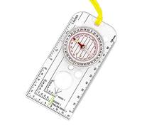 Adjustable Declination Explorer Compass - Waterproof Orienteering Compass with Lanyard for Expedition, Camping, Survival, Mountaineering or Hiking