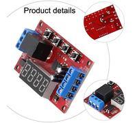 Adjustable Delay Relay Module 0.1s-999min Timer Switch With Power-Off Memory and Anti-Reverse Protection For Water Motor Light Control