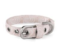 Adjustable Delicate Pink Marble Dog Collar,Comfortable Pet Collar for Small to Medium Dogs