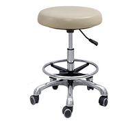 Adjustable Dental Assistant Stool with 360° Rotating Armrest PU Leather Saddle Seat Perfect for Dentist and Salon Chairs Ergonomic Design for Comfort