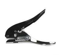 Adjustable Depth Hole Punch Set with Countersink Drill Bit 8mm Plier Hole Punch for Cardboard Hex Shank Drill for Screw Cover Alloy and Iron Tools for Wood Edgebanding Plastic Paper 2pcs Red Black