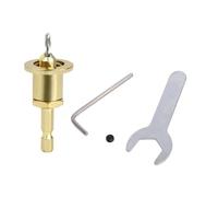 Adjustable Depth Stop Countersink Drill Bit With 1/4Inch Hexagonal Shank And Alloy Head For Woodworking Precisions Tool Precisions Drilling Bit