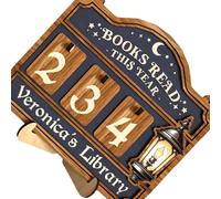 Adjustable Design Reading Counter Trackers Bookshelf Decoration for Harmonious Aesthetics and Manual Progress Updated Manual Reading Trackers