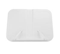 Adjustable Desk Book Reading Stand, White ABS Book Stand Holder, Portable Desktop Riser for Students Adults with Stable Fixation, Multi - Scene Use for Study Work Home (Basic Version)